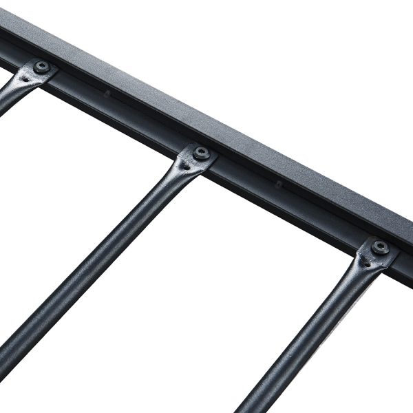Linburn Metal Bed Frame Double Mattress Base Platform Wooden 4 Drawers Industrial