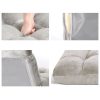 Lounge Sofa Floor Recliner Futon Chaise Folding Couch Grey