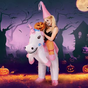 Inflatable Unicorn Costume Adult Suit Blow Up Party Fancy Dress Halloween Cosplay