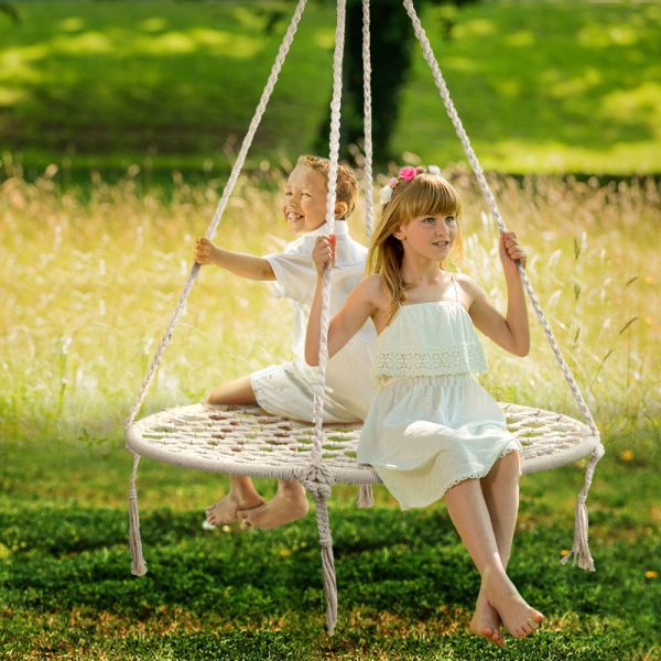 Kids Swing Hammock Chair 100cm – Cream