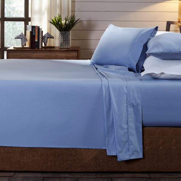 Royal Comfort 250TC Organic 100% Cotton Sheet Set 4 Piece Luxury Hotel Style – Queen – Graphite