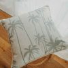 Cushion Cover-With Piping-Tall-Palms-Smoke-60cm x 60cm