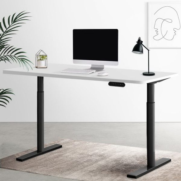Electric Standing Desk Height Adjustable Sit Stand Desks White Black