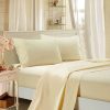 1000TC Ultra Soft Queen Size Bed White Flat & Fitted Sheet Set