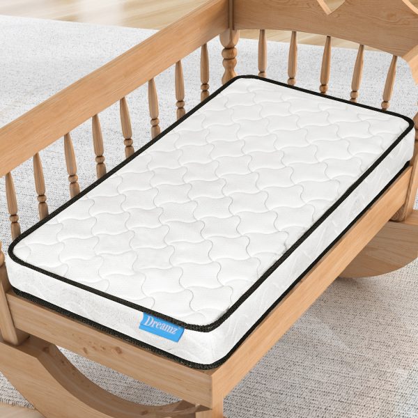 Beekman Baby Kids Spring Mattress Firm Foam Bed Cot Crib Breathable Sleep 13CM