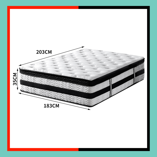 Bolton 35CM Thick Euro Top Mattress & Bed Package – King