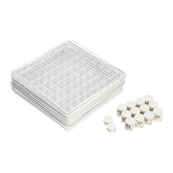 2X White Portable 9-Cube 3 Column Storage Organiser Foldable DIY Modular Grid Space Saving Shelf 149cm