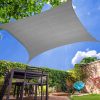 Sun Shade Sail Cloth Rectangle Canopy Outdoor Awning Cover Grey 3x4M