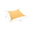 Sun Shade Sail Cloth Canopy ShdeCloth Outdoor Awning Rectangle Cover Beige 2×2.5