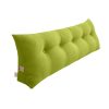 150cm Green Triangular Wedge Bed Pillow Headboard Backrest Bedside Tatami Cushion Home Decor