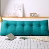120cm Blue Green Triangular Wedge Bed Pillow Headboard Backrest Bedside Tatami Cushion Home Decor