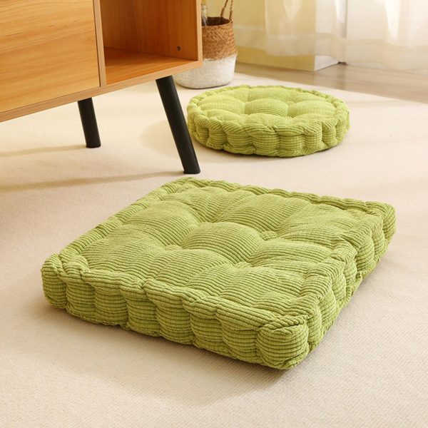 4X Green Round Cushion Soft Leaning Plush Backrest Throw Seat Pillow Home Office Decor