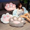 2X 70cm  Pink Paw Shape Cushion Warm Lazy Sofa Decorative Pillow Backseat Plush Mat Home Decor