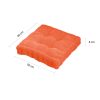 2X Orange Square Cushion Soft Leaning Plush Backrest Throw Seat Pillow Home Office Decor