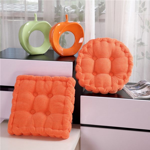 4X Orange Square Cushion Soft Leaning Plush Backrest Throw Seat Pillow Home Office Decor