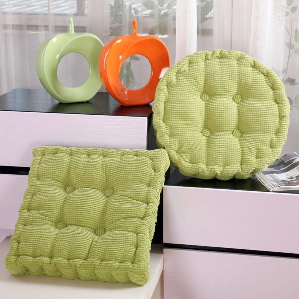4X Green Square Cushion Soft Leaning Plush Backrest Throw Seat Pillow Home Office Sofa Decor