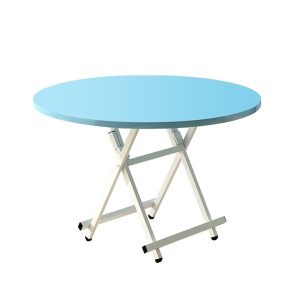 Dining Table Portable Round Surface Space Saving Folding Desk Home Decor