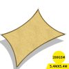 Sun Shade Sail Cloth Canopy Outdoor Awning Rectangle Sand 5x3M