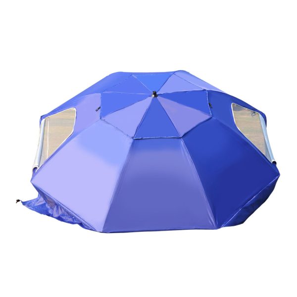 Beach Umbrella Outdoor Umbrellas Sun Shade Garden Shelter 2.33M Blue
