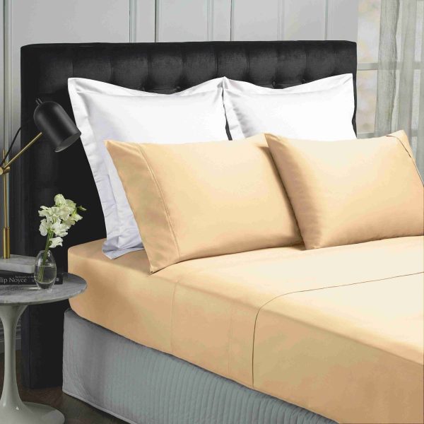 Park Avenue 500TC Soft Natural Bamboo Cotton Sheet Set Breathable Bedding – Queen – Blush