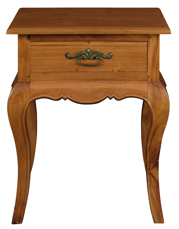 French Provincial 1 Drawer Lamp Table