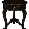 Emilia 1 Drawer Lamp Table (Chocolate)