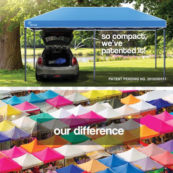 3x6m Folding Gazebo Shade Outdoor Foldable Marquee Pop-Up