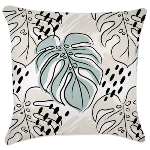Cushion Cover-With Piping-Rainforest Seafoam-60cm x 60cm
