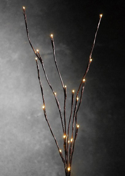 LED Light Bunch Stem – Warm White BATTERY fairy lights – 50cm high 20 bulbs/petals