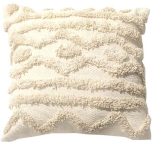 White woven line design cushion cover 45×45 cm
