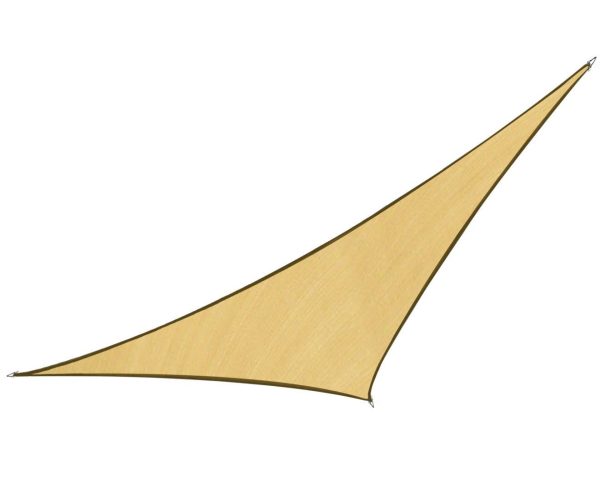 Wallaroo Triangle Shade Sail 5m x 5m x 5m – Sand
