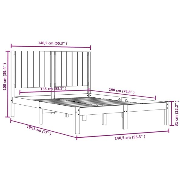 Linburn Bed Frame & Mattress Package – Double Size
