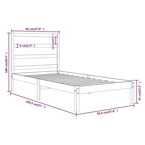Brogborough Bed & Mattress Package – Single Size