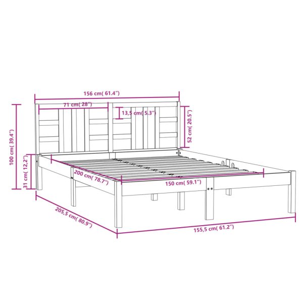 Padiham Bed & Mattress Package – King Size