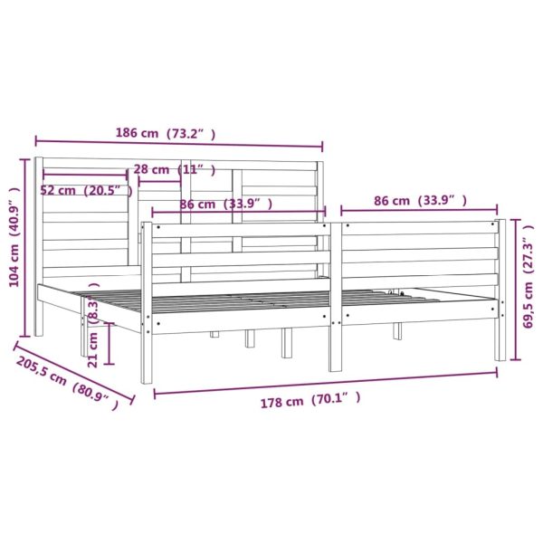 Castaic Bed & Mattress Package – King Size