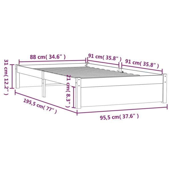 Rutland Bed & Mattress Package – Single Size