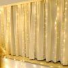 300 LEDs Window Curtain Fairy Lights 8 Modes and Remote Control for Bedroom (Warm White, 300 x 300cm)