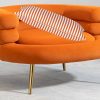 Dandi Orange & White Cushion Cover
