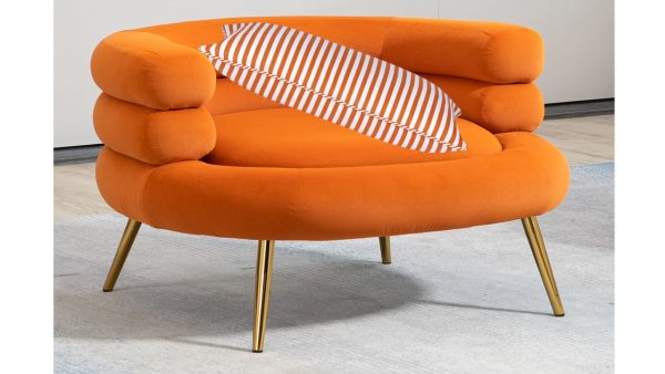 Dandi Orange & White Cushion Cover