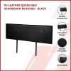 PU Leather Queen Bed Headboard Bedhead – Black