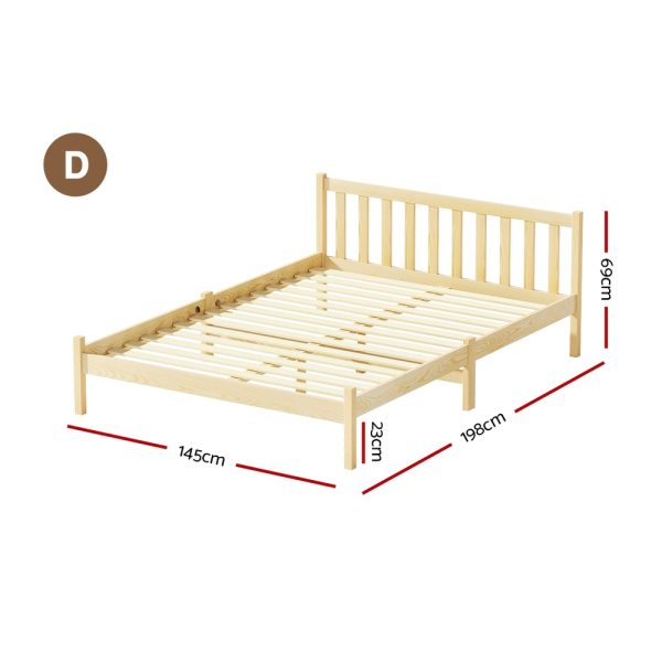 Bluffton Bed Frame & Mattress Package – Double Size