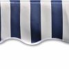 Awning Top Sunshade Canvas Blue & White 3 x 2.5m