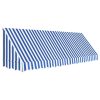 Bistro Awning 400×120 cm Blue and White