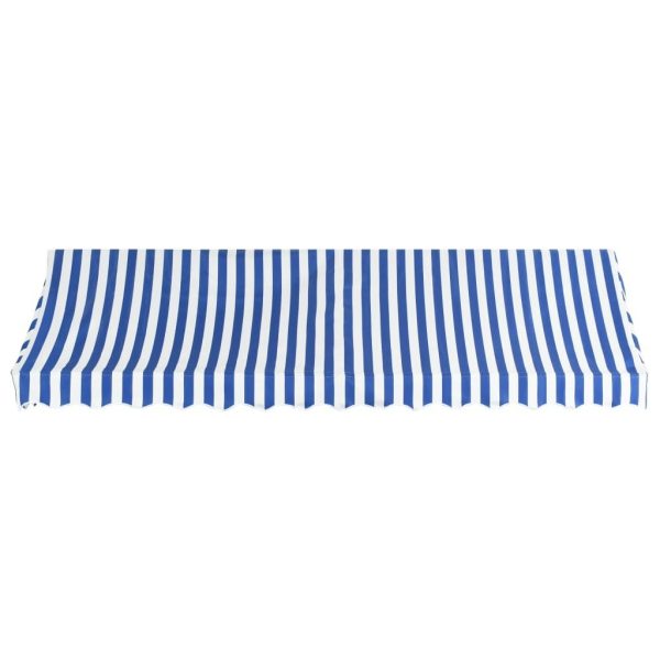 Bistro Awning 400×120 cm Blue and White
