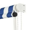 Retractable Awning 150×150 cm Blue and White