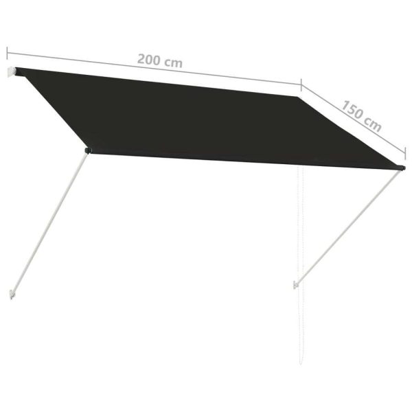 Retractable Awning 200×150 cm Anthracite