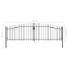 Double Door Fence Gate with Spear Top 400×175 cm