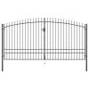 Double Door Fence Gate with Spear Top 400×248 cm