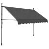 Manual Retractable Awning with LED 300 cm Anthracite