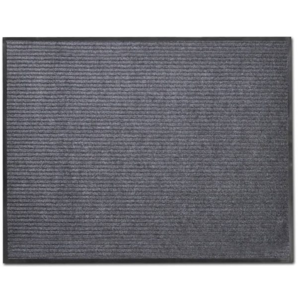 Grey PVC Door Mat 120 x 180 cm